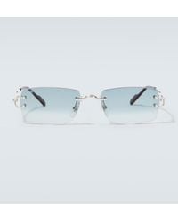 Cartier - Signature C De Cartier Rectangular Sunglasses - Lyst