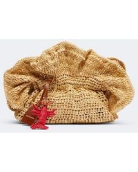 Aquazzura - Paradise Raffia Clutch - Lyst