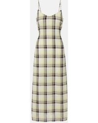 Proenza Schouler - Evelyn Plaid Gauze Slip Dress - Lyst