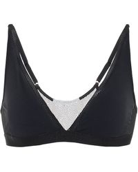 Stella McCartney Mesh-trimmed Bikini Bottoms - Black