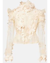 Zimmermann - Blusa Hypnotic - Lyst