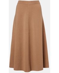 Jardin Des Orangers - Wool And Cashmere Midi Skirt - Lyst