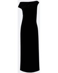 Rohe - Asymmetric Cotton Velvet Gown - Lyst