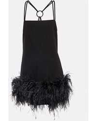The Attico - Minikleid Fujiko Mit Federn - Lyst