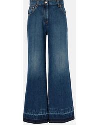 Valentino - Vgold High-Rise Flared Jeans - Lyst