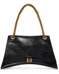 Balenciaga Crush Large Chain Shoulder Bag - Black