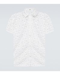 Bode - Primrose Floral Lace Shirt - Lyst