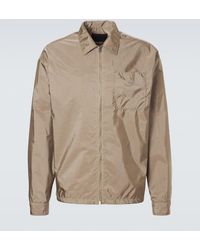 Prada - Re-Nylon Zip-Up Shirt - Lyst