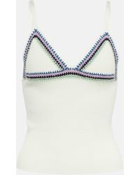 Chloé - Embroidered Wool Top - Lyst