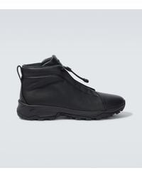 ZEGNA - Triple Stitch Vetta Leather Sneakers - Lyst