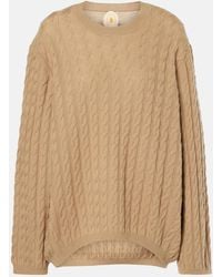 Jardin Des Orangers - Cable-Knit Wool And Cashmere Sweater - Lyst