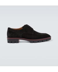 Christian Louboutin - Davisol Suede Derby Shoes - Lyst