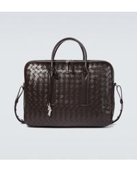 Bottega Veneta - Aktentasche Getaway Aus Leder - Lyst