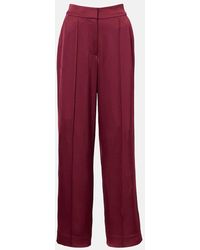 Jonathan Simkhai - Weite High-Rise-Hose Kyra Aus Satin - Lyst