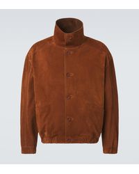 ZEGNA - Suede Bomber Jacket - Lyst