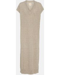 Jardin Des Orangers - Cable-Knit Cashmere Sweater Dress - Lyst