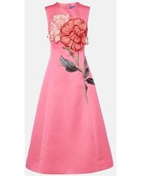LEO LIN - Cleo Floral-Applique Cocktail Dress - Lyst
