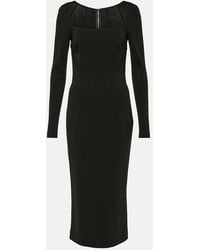 Dolce & Gabbana - Jersey Midi Dress - Lyst