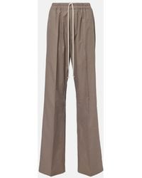 Rick Owens - Dietrich Cotton Wide-Leg Pants - Lyst