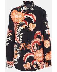 Etro - Blusa De Crepe De China De Seda Estampada - Lyst