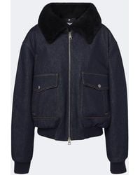 Givenchy - Giacca Blouson Di Jeans - Lyst