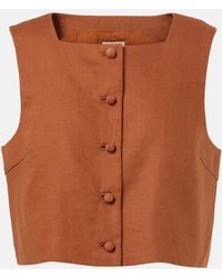 Posse - Rio Linen Top - Lyst