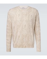 Etro - Cotton And Silk Sweater - Lyst