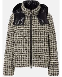 Moncler - Daunenjacke Andronne Aus Tweed - Lyst