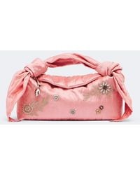 Erdem - Bloom E/W Satin Top-Handle Bag - Lyst