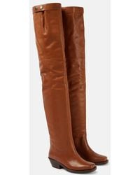 Isabel Marant - Amati Leather Over-The-Knee Boots - Lyst