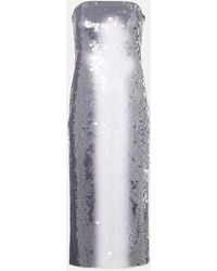 Sportmax - Sequined Jersey Midi Dress - Lyst