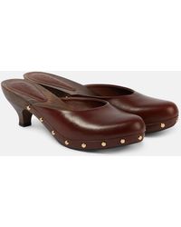 Chloé - Judith Studded Leather Clogs - Lyst