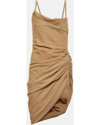 Jacquemus - La Robe Saudade Asymmetric Draped Mini Dress - Lyst