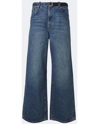 Sacai - X Levi's Belted Wide-Leg Jeans - Lyst