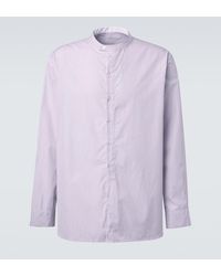 Studio Nicholson - X Aaron Levine Nick Striped Cotton Shirt - Lyst