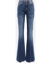 Alexander McQueen - High-Rise Flared Jeans - Lyst