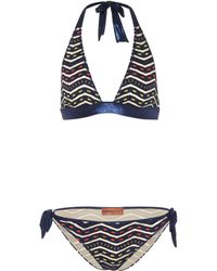 Missoni Neckholder-Bikini - Blau