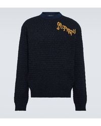 Marni - Logo Virgin Wool Sweater - Lyst