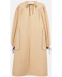 Dries Van Noten - Gathered Cotton Poplin Coat - Lyst