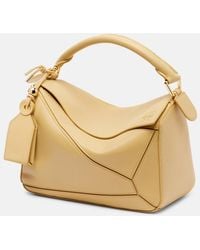 Loewe - Featherlight Puzzle Large Leather Top-Handle Bag - Lyst