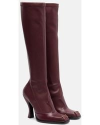 Etro - Studded Leather Knee-High Boots - Lyst