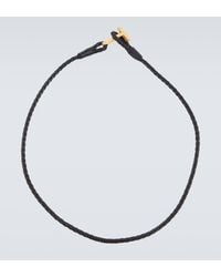 Tom Ford - Braided Leather Bracelet - Lyst