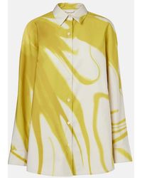 Dries Van Noten - Camisa De Algodon Estampada - Lyst