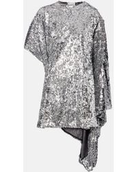 Coperni - Zero Waste Draped Sequined Minidress - Lyst