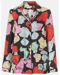 Marni - Shirt With Floral Motif - Lyst