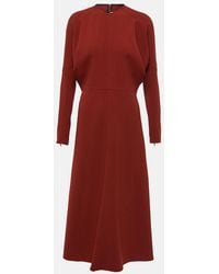 Victoria Beckham - Dolman Cady Midi Dress - Lyst