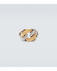Alexander McQueen Ring Chain aus Messing - Mettallic