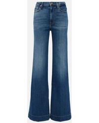 7 For All Mankind - High-Rise Flared Jeans Modern Dojo - Lyst