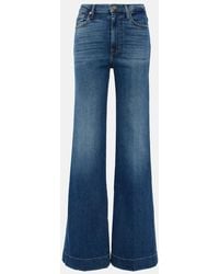 7 For All Mankind - Jeans flared Modern Dojo de tiro alto - Lyst