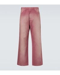 AURALEE - Faded Wide-Leg Jeans - Lyst